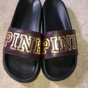 brand new pink/victoria’s secret slides